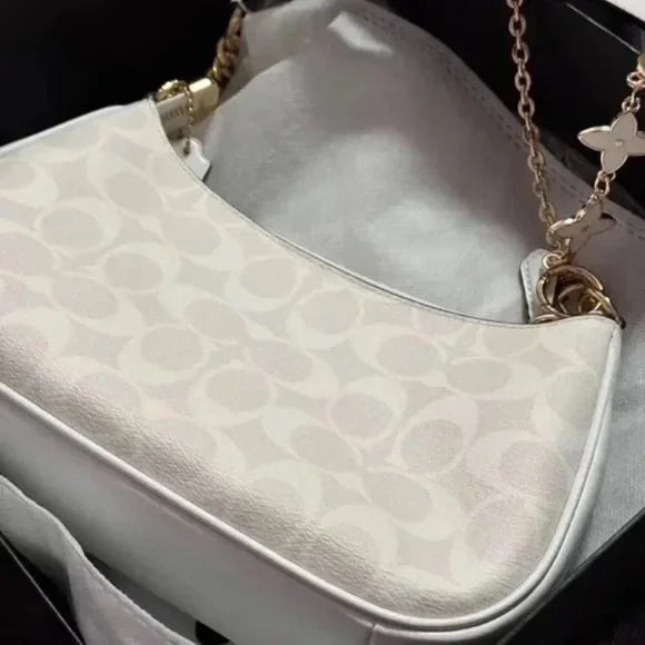 Coach Cream Shoulder Bag - Picture 3 of 5